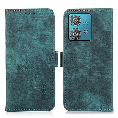 Leather Case Stands Flip Cover Holder K08Z for Motorola Moto Edge 40 Neo 5G Green