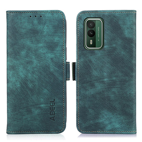 Leather Case Stands Flip Cover Holder K08Z for Nokia XR21 Green