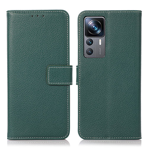 Leather Case Stands Flip Cover Holder K08Z for Xiaomi Mi 12T 5G Green