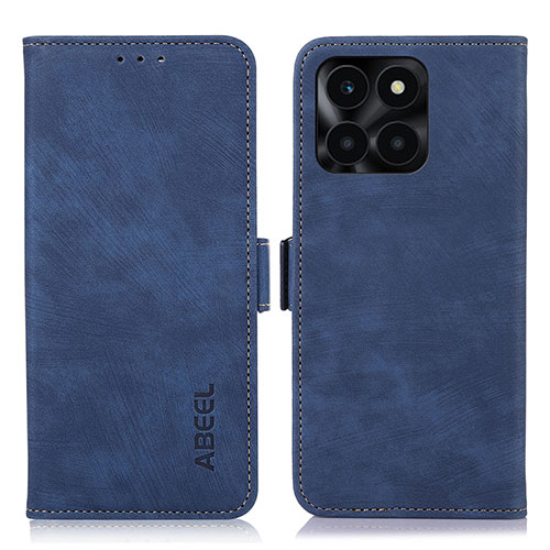 Leather Case Stands Flip Cover Holder K09Z for Huawei Honor X6a Blue