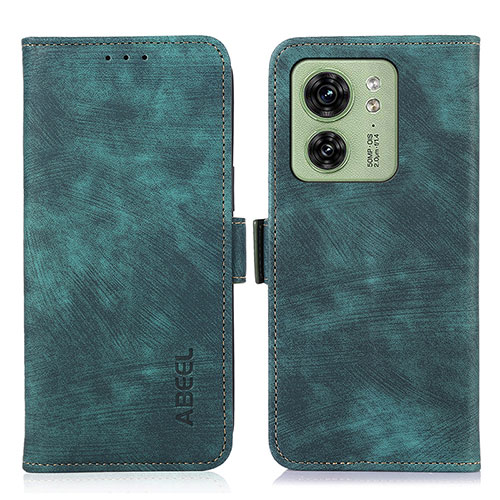 Leather Case Stands Flip Cover Holder K09Z for Motorola Moto Edge (2023) 5G Green