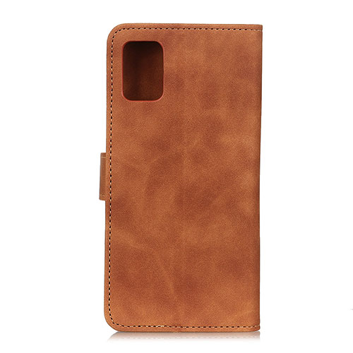 Leather Case Stands Flip Cover Holder K09Z for Oppo Find X3 Pro 5G Brown