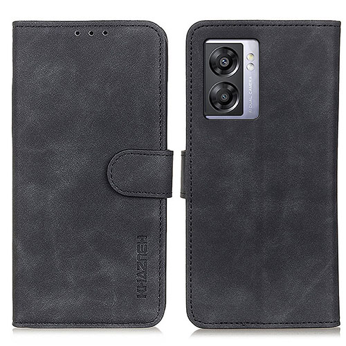 Leather Case Stands Flip Cover Holder K09Z for Realme Narzo 50 5G Black