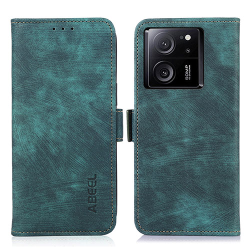 Leather Case Stands Flip Cover Holder K09Z for Xiaomi Mi 13T Pro 5G Green