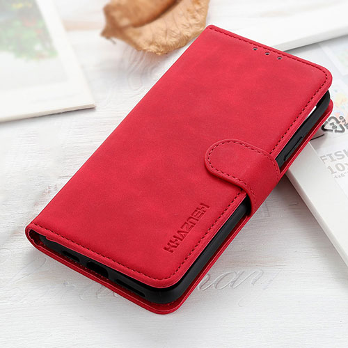 Leather Case Stands Flip Cover Holder KZ3 for Huawei Nova 9 Pro Red