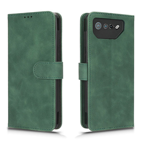 Leather Case Stands Flip Cover Holder L01Z for Asus ROG Phone 7 Green