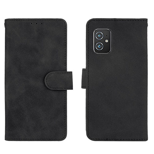 Leather Case Stands Flip Cover Holder L01Z for Asus Zenfone 8 ZS590KS Black