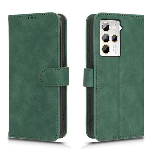 Leather Case Stands Flip Cover Holder L01Z for HTC U23 5G Green