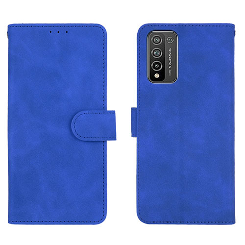 Leather Case Stands Flip Cover Holder L01Z for Huawei Honor 10X Lite Blue