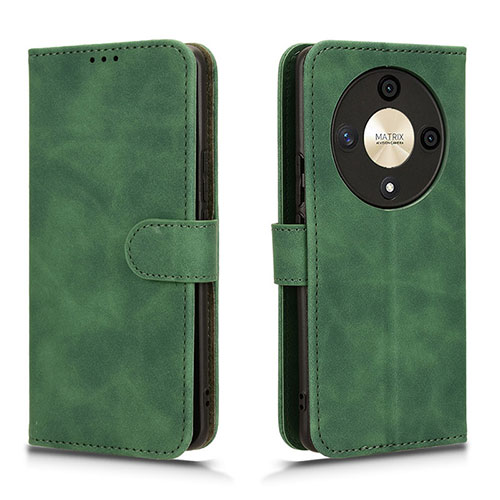 Leather Case Stands Flip Cover Holder L01Z for Huawei Honor Magic6 Lite 5G Green