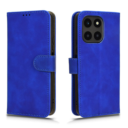 Leather Case Stands Flip Cover Holder L01Z for Huawei Honor X6a Blue