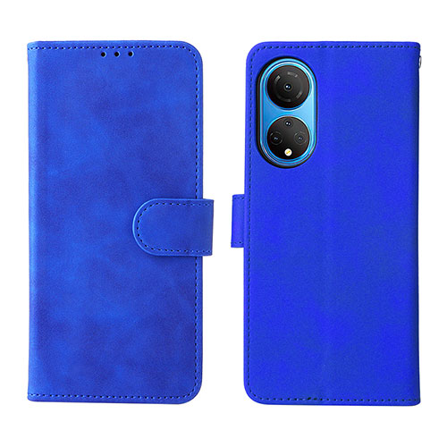 Leather Case Stands Flip Cover Holder L01Z for Huawei Honor X7 Blue