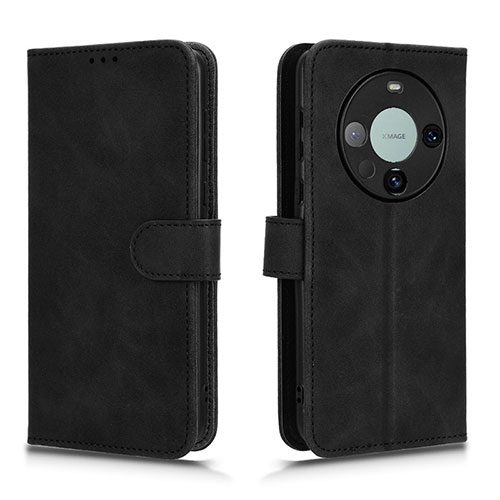 Leather Case Stands Flip Cover Holder L01Z for Huawei Mate 60 Black