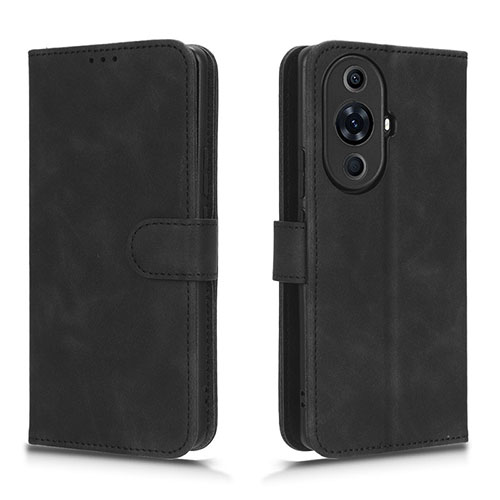 Leather Case Stands Flip Cover Holder L01Z for Huawei Nova 11 Pro Black