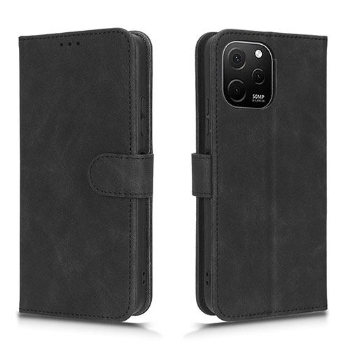 Leather Case Stands Flip Cover Holder L01Z for Huawei Nova Y61 Black