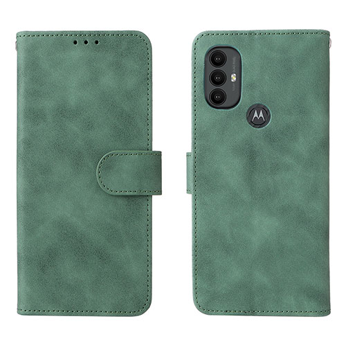 Leather Case Stands Flip Cover Holder L01Z for Motorola Moto G Play Gen 2 Green