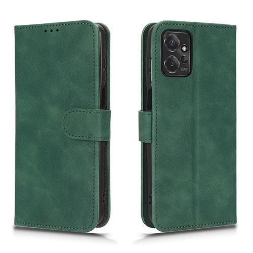 Leather Case Stands Flip Cover Holder L01Z for Motorola Moto G Power 5G (2023) Green