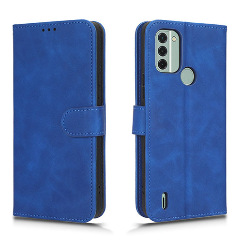 Leather Case Stands Flip Cover Holder L01Z for Nokia C31 Blue