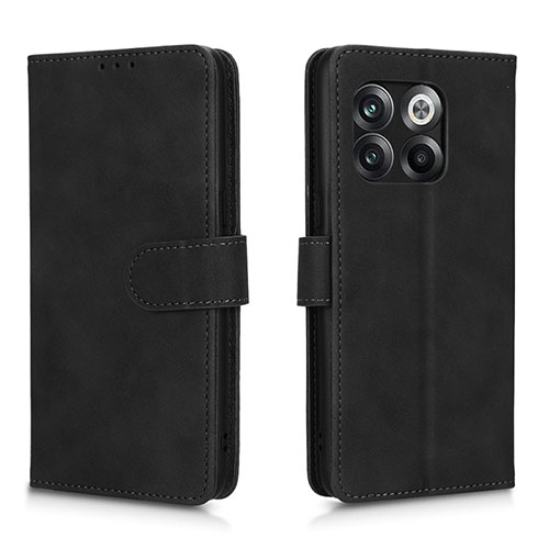 Leather Case Stands Flip Cover Holder L01Z for OnePlus 10T 5G Black