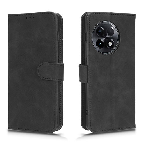 Leather Case Stands Flip Cover Holder L01Z for OnePlus Ace 2 Pro 5G Black