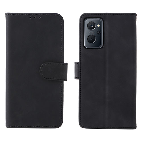 Leather Case Stands Flip Cover Holder L01Z for Oppo K10 4G Black