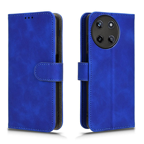 Leather Case Stands Flip Cover Holder L01Z for Realme 11 4G Blue