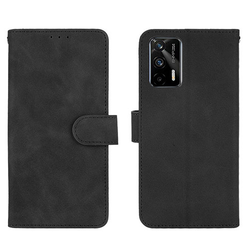 Leather Case Stands Flip Cover Holder L01Z for Realme GT 5G Black