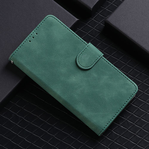 Leather Case Stands Flip Cover Holder L01Z for Realme V3 5G Green