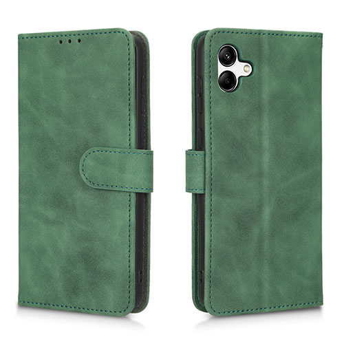 Leather Case Stands Flip Cover Holder L01Z for Samsung Galaxy A04 4G Green