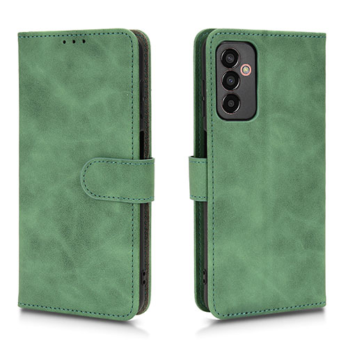 Leather Case Stands Flip Cover Holder L01Z for Samsung Galaxy F13 4G Green