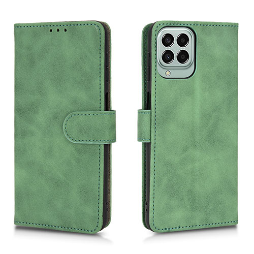 Leather Case Stands Flip Cover Holder L01Z for Samsung Galaxy M33 5G Green