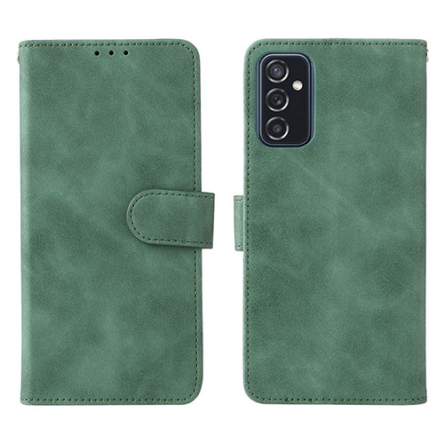 Leather Case Stands Flip Cover Holder L01Z for Samsung Galaxy M52 5G Green