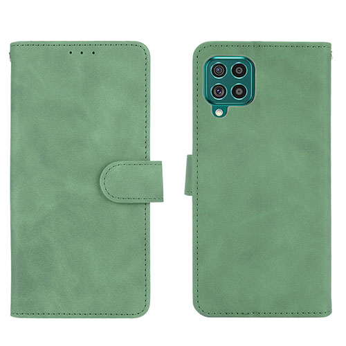 Leather Case Stands Flip Cover Holder L01Z for Samsung Galaxy M62 4G Green