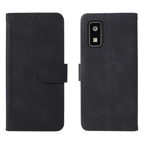 Leather Case Stands Flip Cover Holder L01Z for Sharp Aquos wish Black