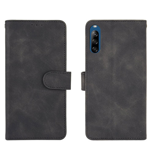 Leather Case Stands Flip Cover Holder L01Z for Sony Xperia L4 Black