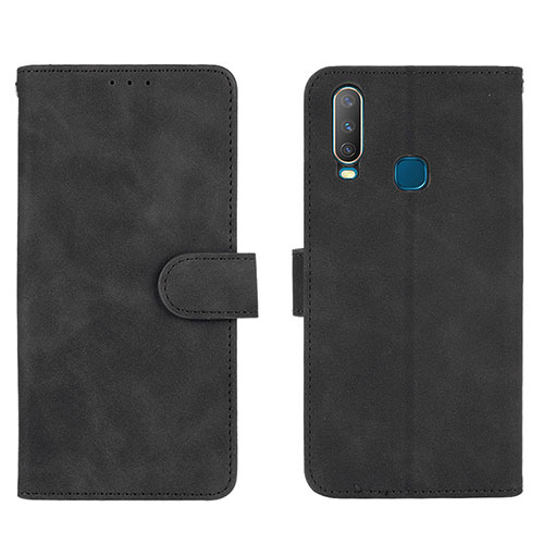 Leather Case Stands Flip Cover Holder L01Z for Vivo Y11 Black