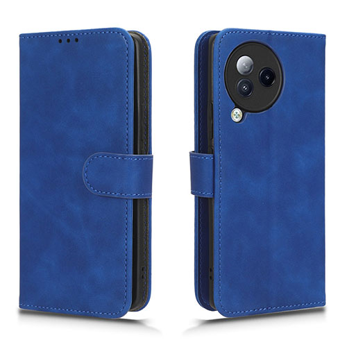 Leather Case Stands Flip Cover Holder L01Z for Xiaomi Civi 3 5G Blue