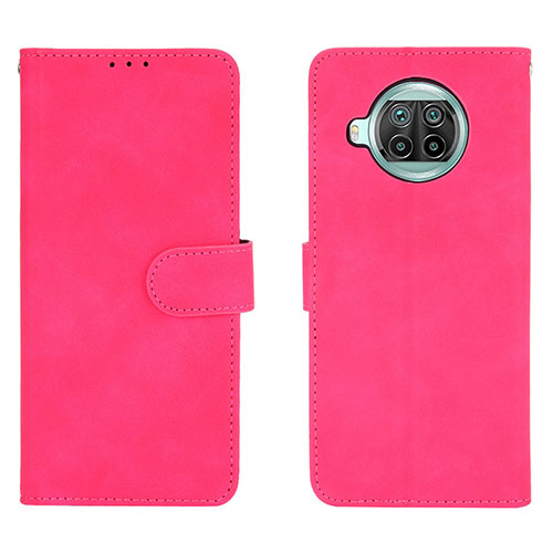Leather Case Stands Flip Cover Holder L01Z for Xiaomi Mi 10i 5G Hot Pink