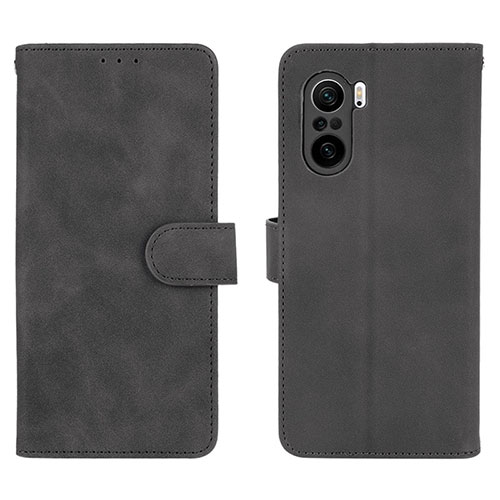 Leather Case Stands Flip Cover Holder L01Z for Xiaomi Mi 11i 5G Black