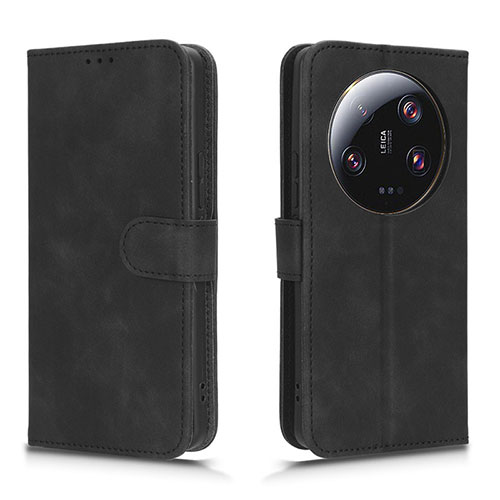 Leather Case Stands Flip Cover Holder L01Z for Xiaomi Mi 13 Ultra 5G Black