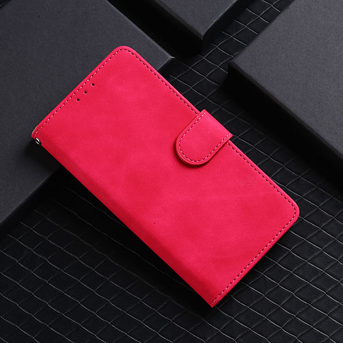 Leather Case Stands Flip Cover Holder L01Z for Xiaomi POCO C3 Hot Pink