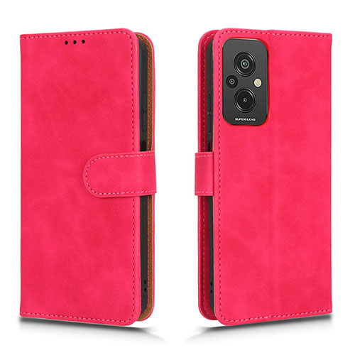 Leather Case Stands Flip Cover Holder L01Z for Xiaomi Redmi 11 Prime 4G Hot Pink