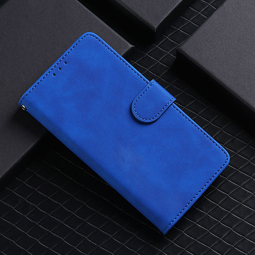 Leather Case Stands Flip Cover Holder L01Z for Xiaomi Redmi 9 Blue