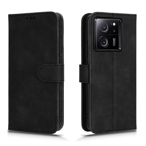 Leather Case Stands Flip Cover Holder L01Z for Xiaomi Redmi K60 Ultra 5G Black