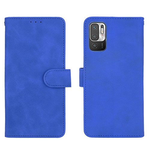 Leather Case Stands Flip Cover Holder L01Z for Xiaomi Redmi Note 11 SE 5G Blue