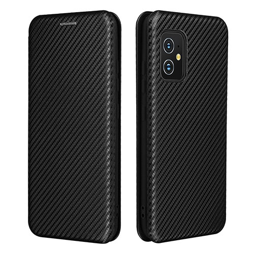 Leather Case Stands Flip Cover Holder L02Z for Asus ZenFone 8 Mini Black