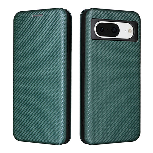 Leather Case Stands Flip Cover Holder L02Z for Google Pixel 8 5G Green