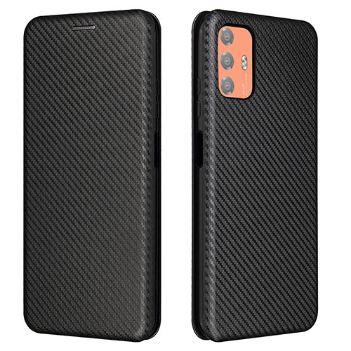 Leather Case Stands Flip Cover Holder L02Z for HTC Desire 21 Pro 5G Black