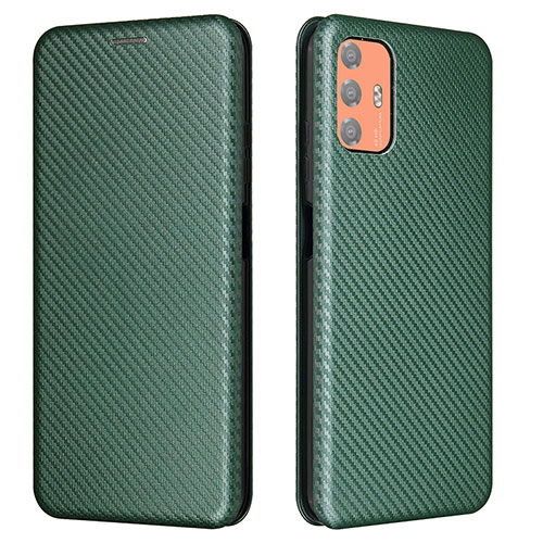 Leather Case Stands Flip Cover Holder L02Z for HTC Desire 21 Pro 5G Green