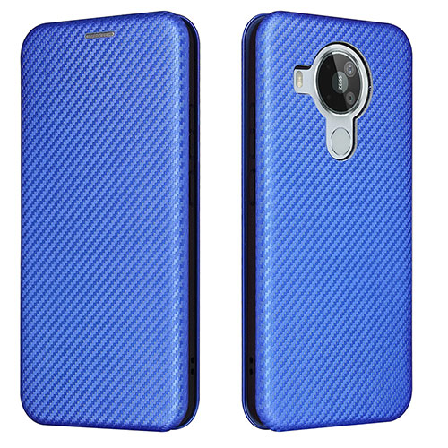 Leather Case Stands Flip Cover Holder L02Z for Nokia 7.3 Blue